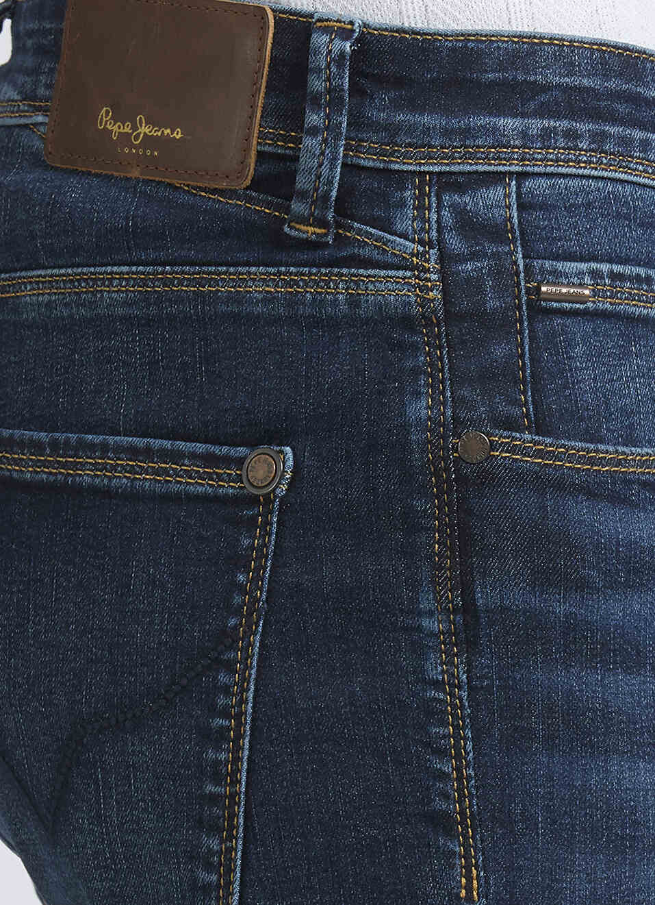 Vapour Blue Mid Rise Slim Powerflex Jeans, , large image number 4