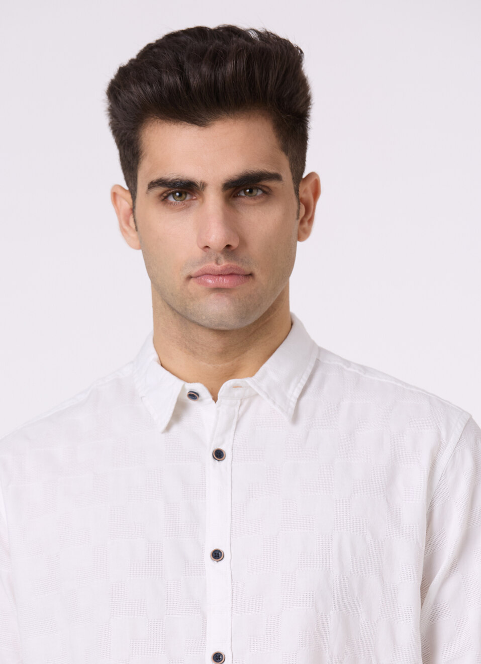 Men Light Brown Structured Full Sleeve Shirt, , large image number 4