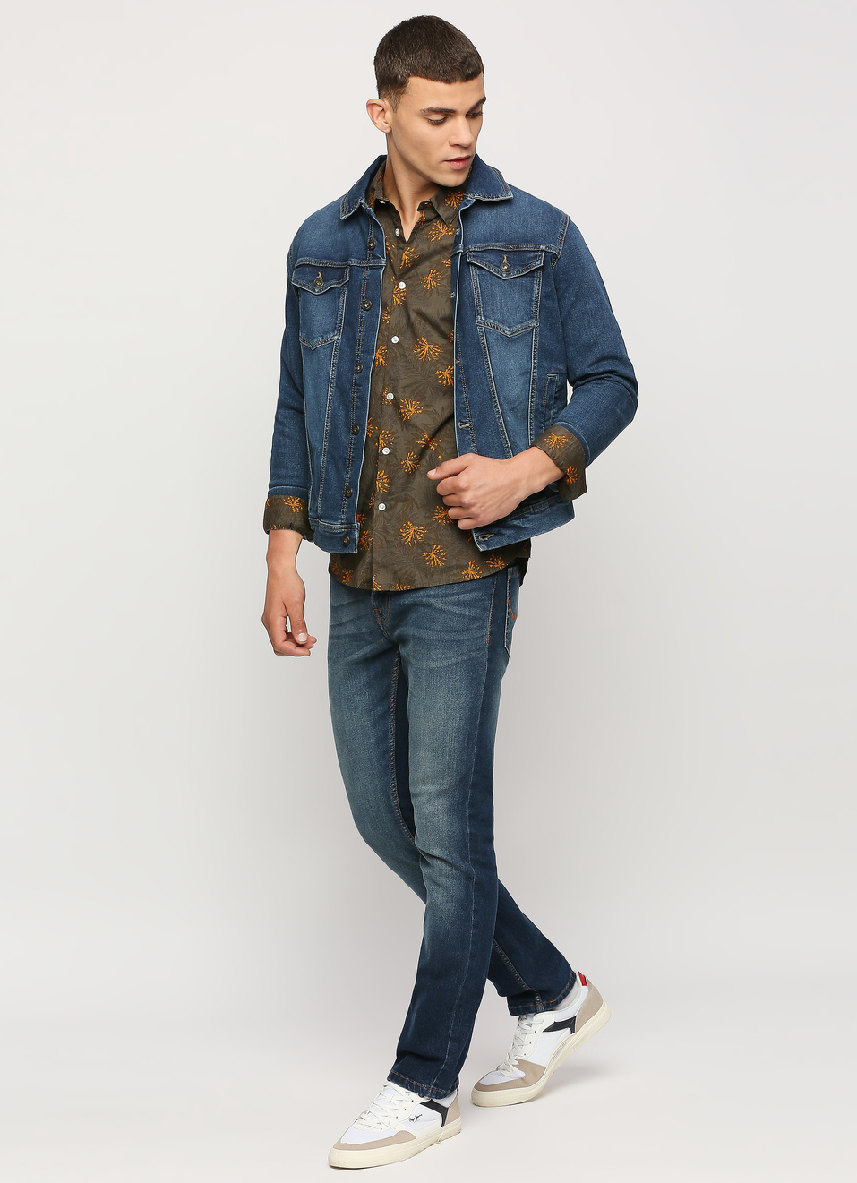 Olive Printed Full Sleeve Shirt, , large image number 5