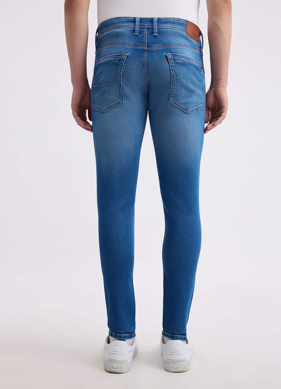 Men Blue Mid Rise Tapered Gymindigo Jogger Like Jeans, , large image number 3