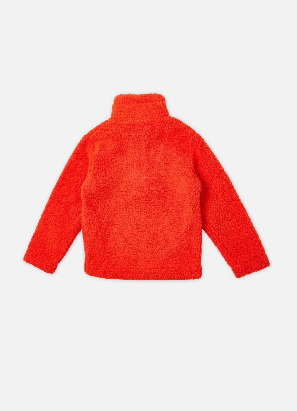 Boys Orange High Neck Full Sleeve Jacket, , large image number 1