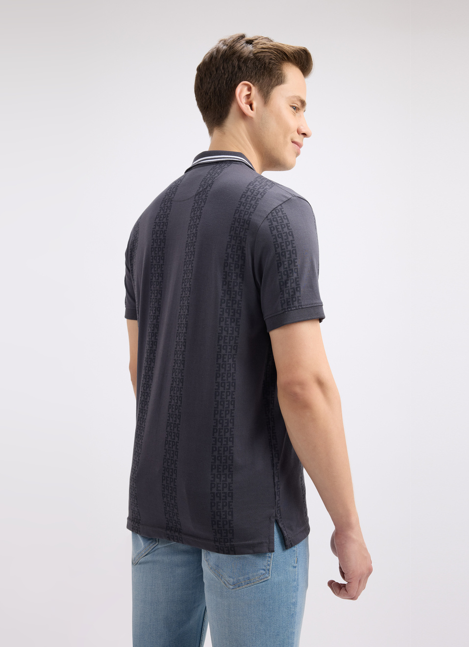 Men Grey Botanical Print Short Sleeve Shirt, , large image number 2