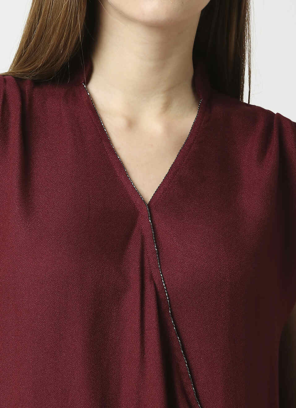Tamara Overlap Detail Top With Elasticated Waist, , large image number 4