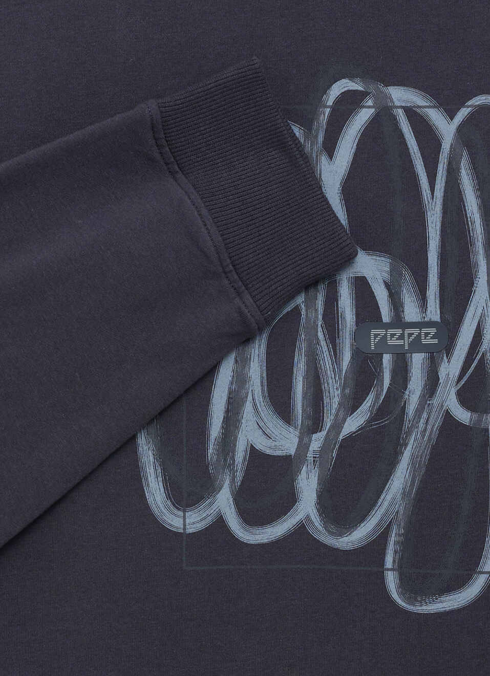 Men Grey Printed Full Sleeve Sweatshirt, , large image number 7
