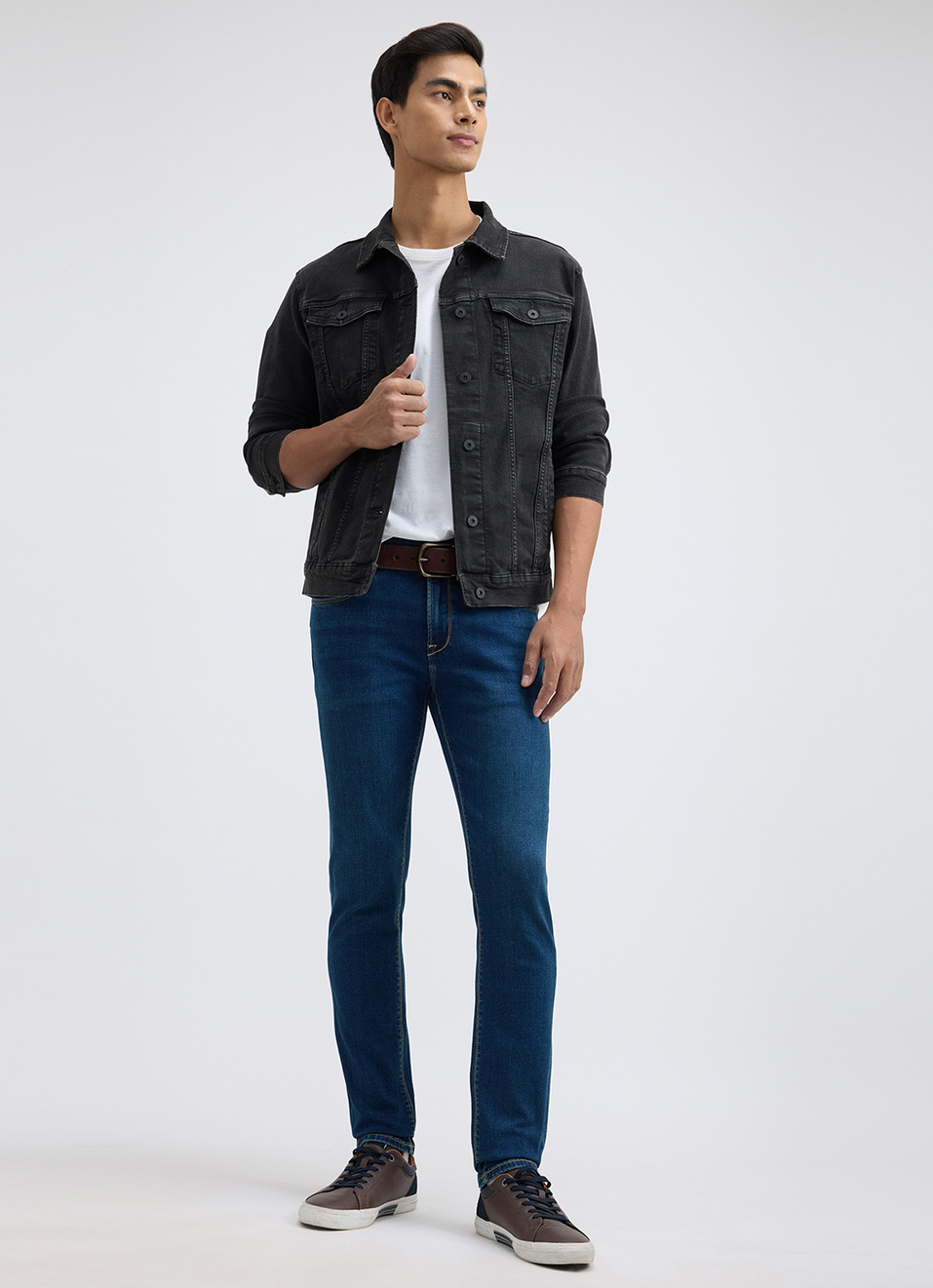 Men Blue Low Rise Skinny Powerflex Extra Stretchable Jeans, , large image number 1