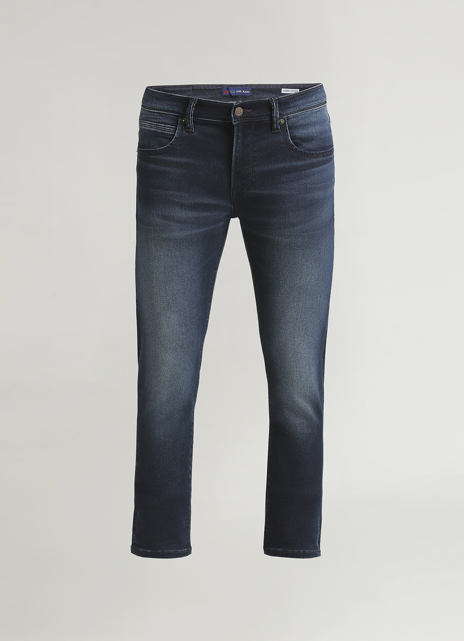 Vapour Dark Blue Low Rise Tapered Gymindigo Jeans, , large image number 5