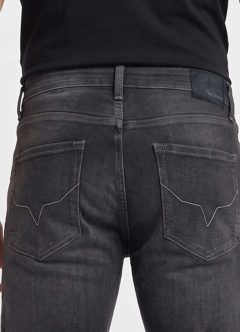 Men Black Stretchable Jeans, , large image number 5
