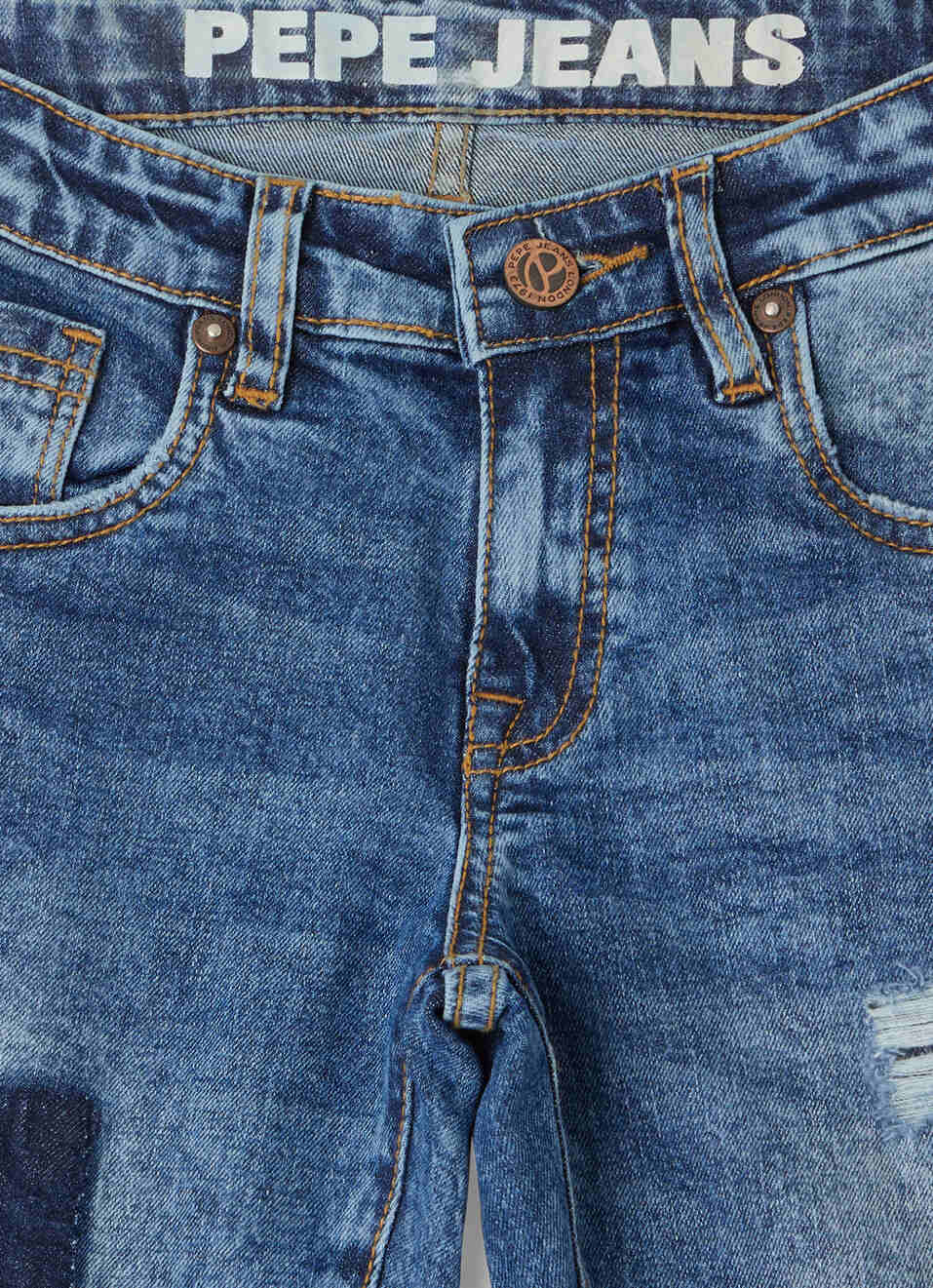 Cashed Mid Waist Slim Fit Denim, , large image number 3