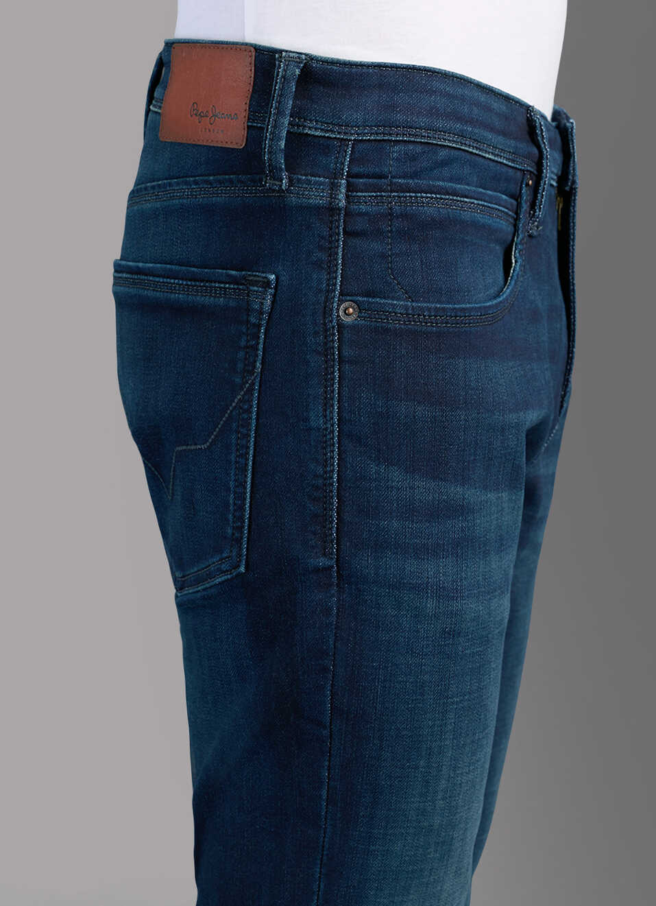 Men Tapered Leg Stretchable Jeans, , large image number 4