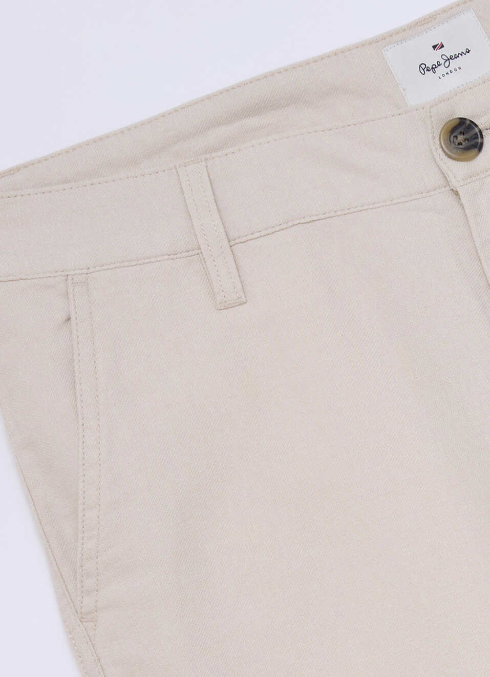 Men Ecru Straight Chinos, , large image number 6