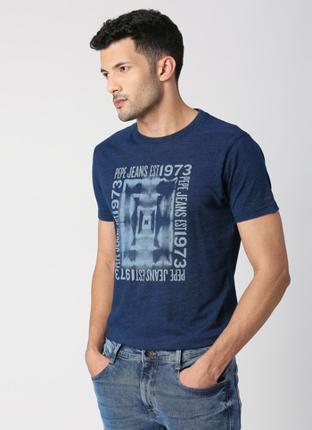 KINGSTON Heritage indigo tee