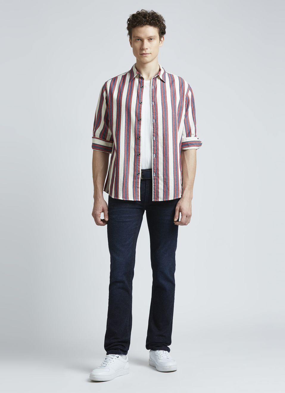 Red Stripes Full Sleeve Shirt, , large image number 5