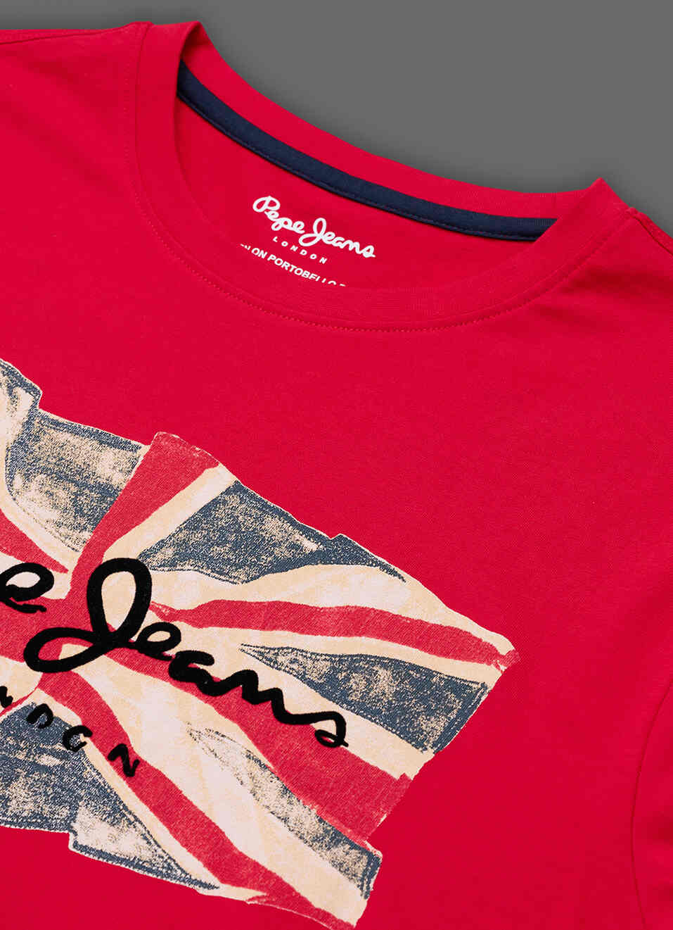 Men Red Slim Printed T-shirt, , large image number 3