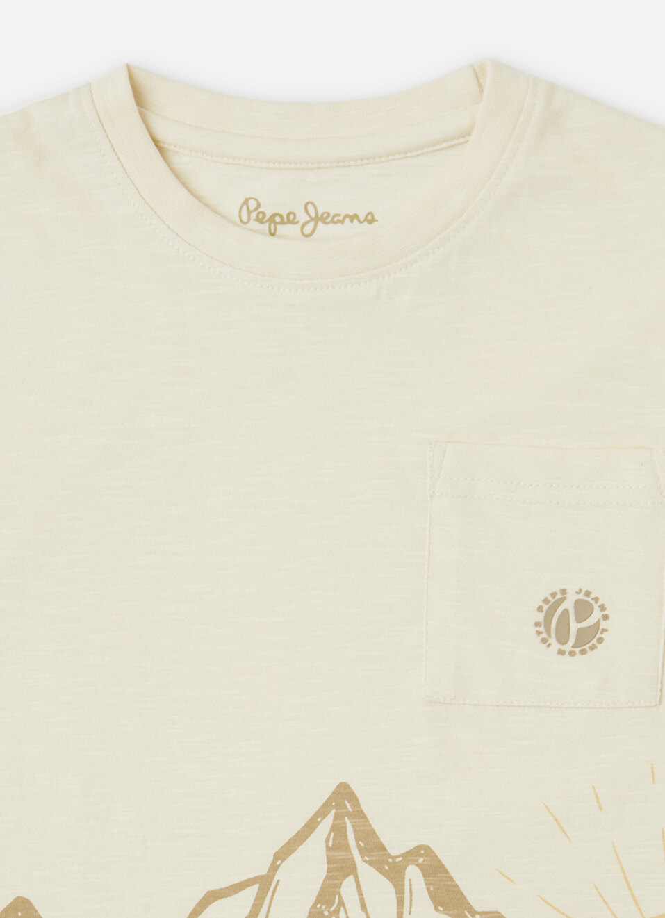 Boys Ivory Graphic Print Short Sleeve T-shirt, , large image number 2