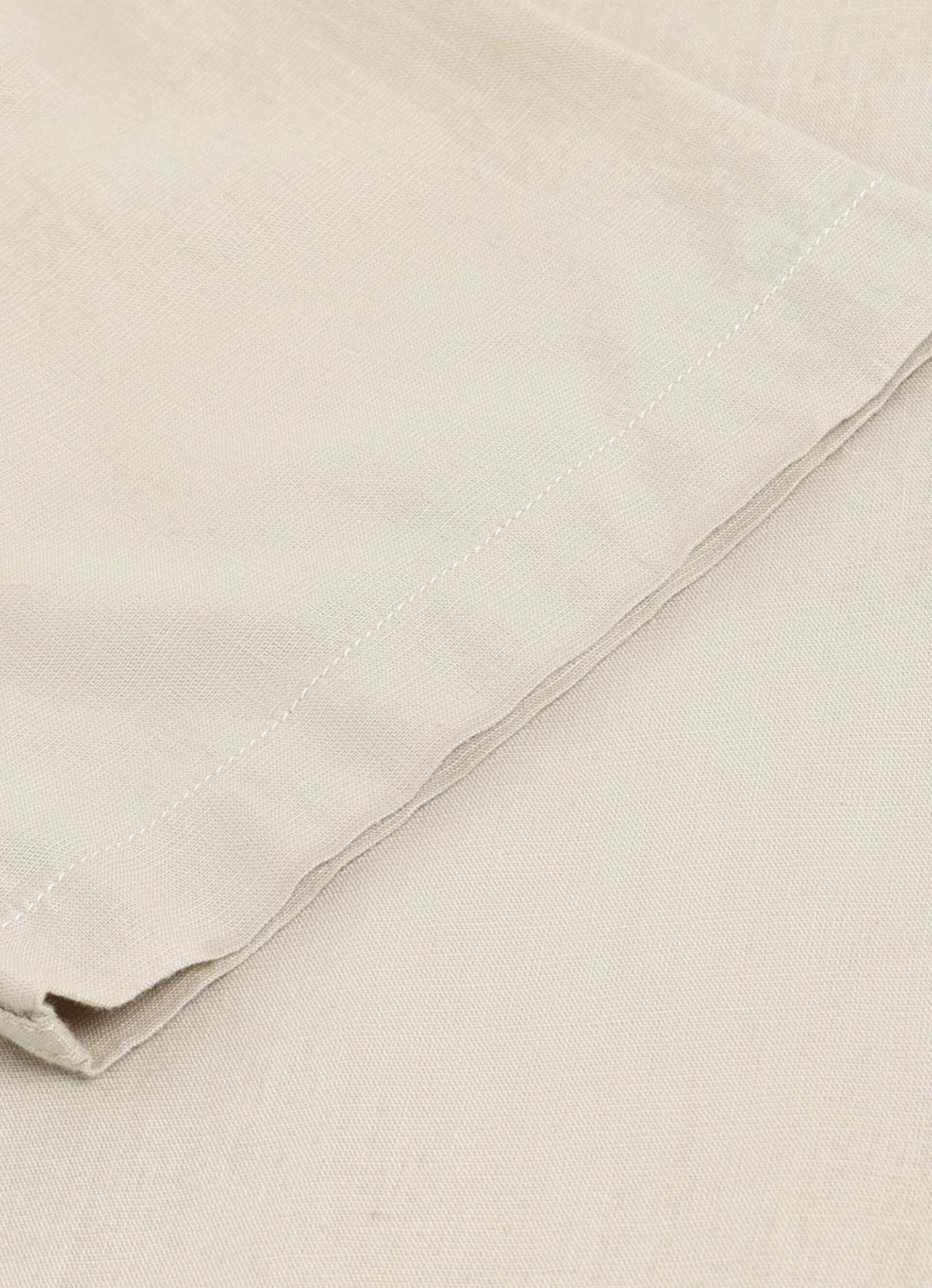 Men Beige Solid Short Sleeve Shirt, , large image number 8