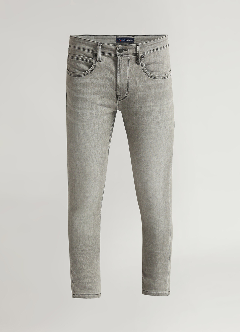 Chinox Grey Mid Rise Skinny Fit Gymindigo Jeans, , large image number 5