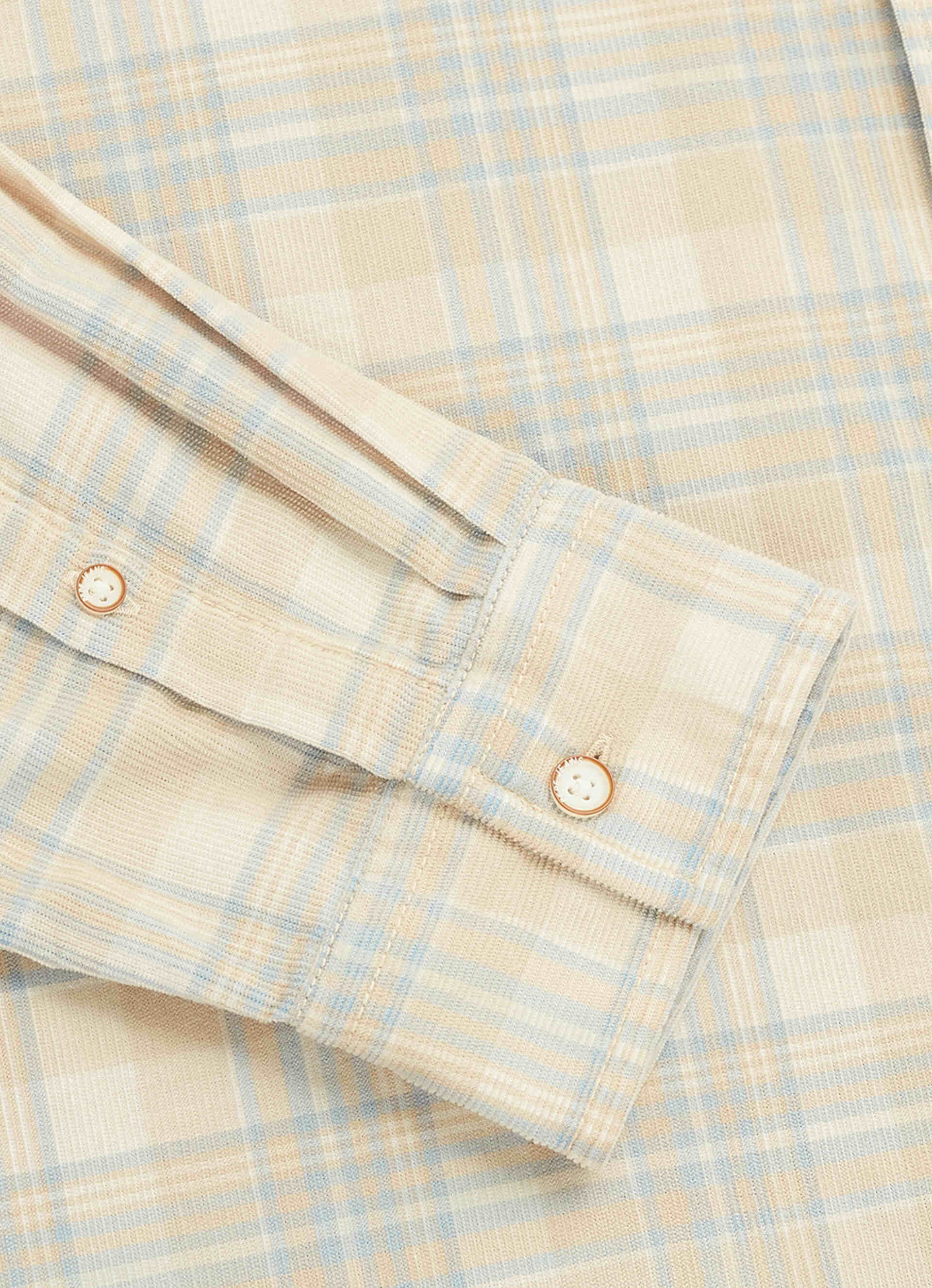 Men Beige Checked Regular Fit Shirt, , large image number 8