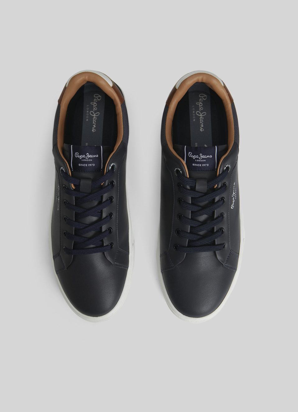 Kenton Court Navy Cupsole Sneakers, , large image number 3