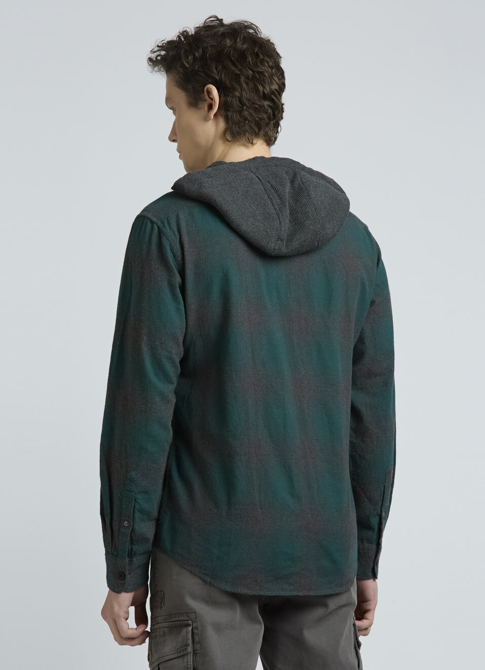 Teal Checks Full Sleeves Shirt, , large image number 2