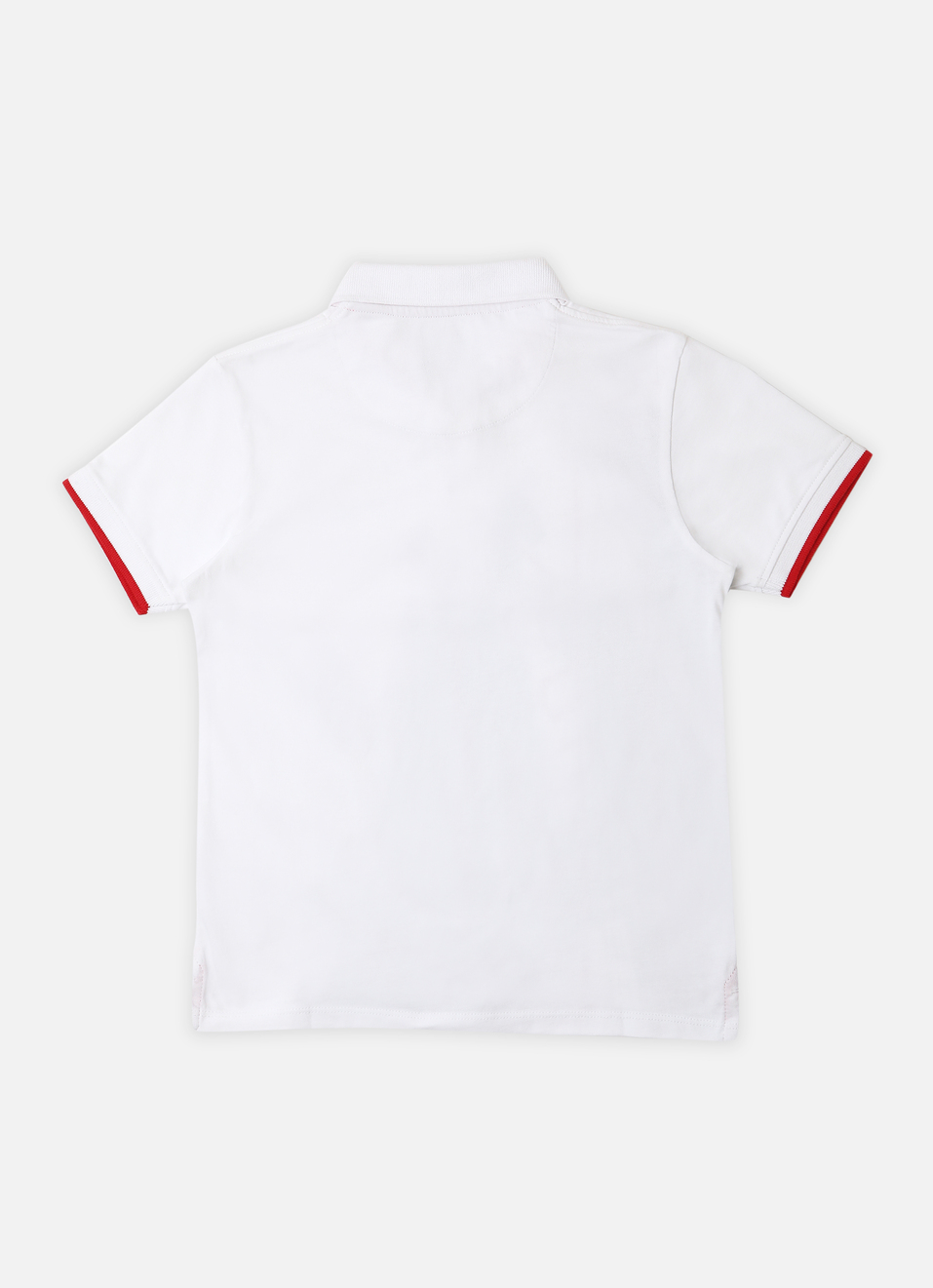 Boys White Photographic Print Short Sleeve Polo, , large image number 1