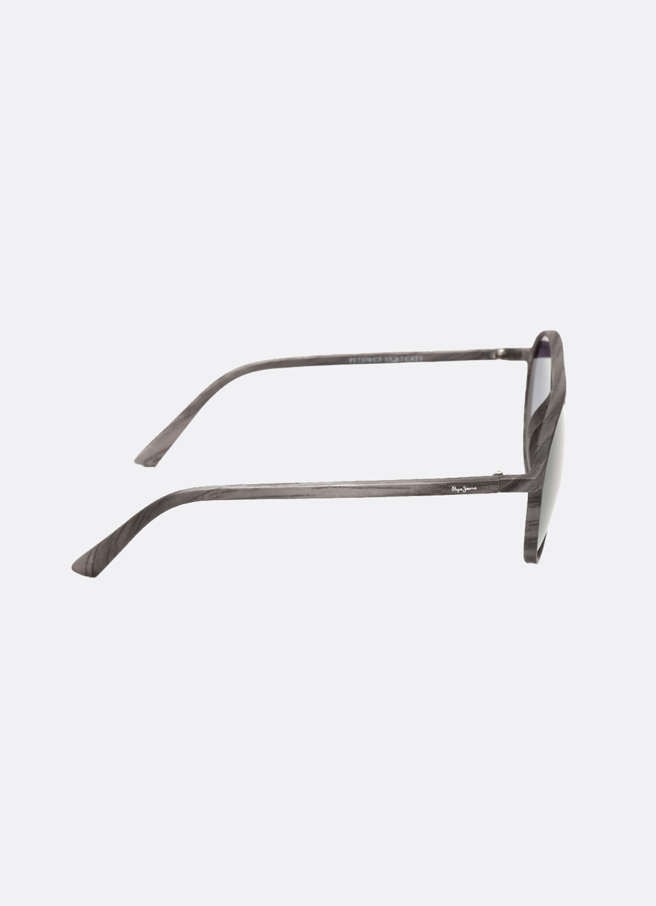 Grey Print Line Round Full Rim Sunglasses, , large image number 3
