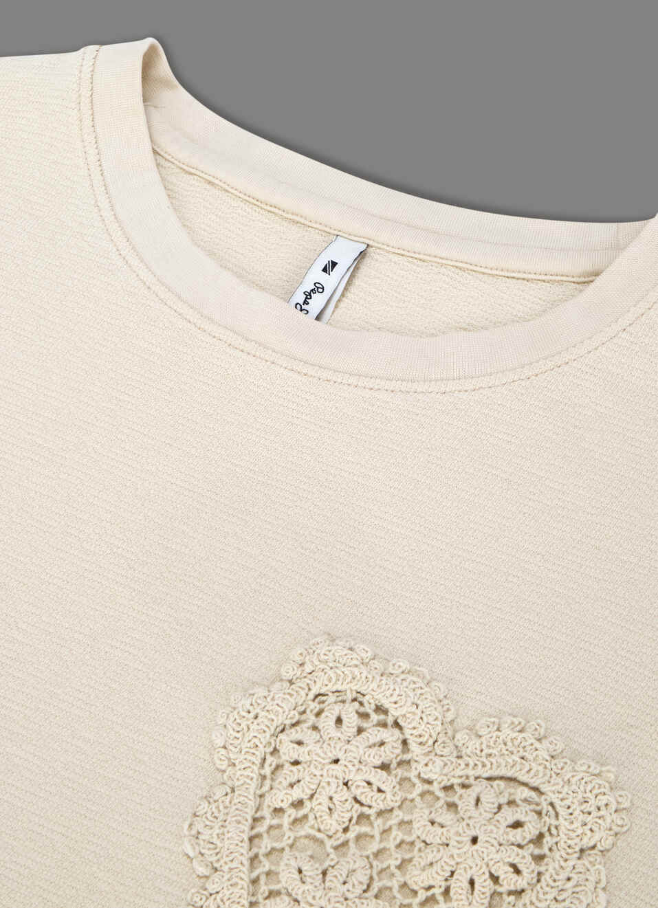 Women Beige Embroidered Comfort Fit T-shirt, , large image number 3