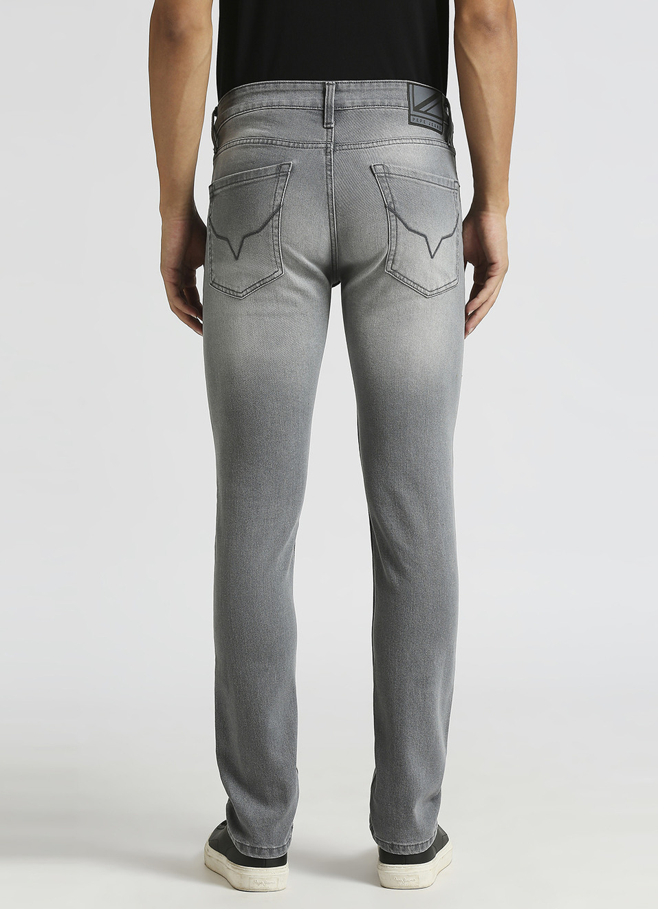Vapour Grey Mid Rise Slim Fit Jeans, , large image number 3