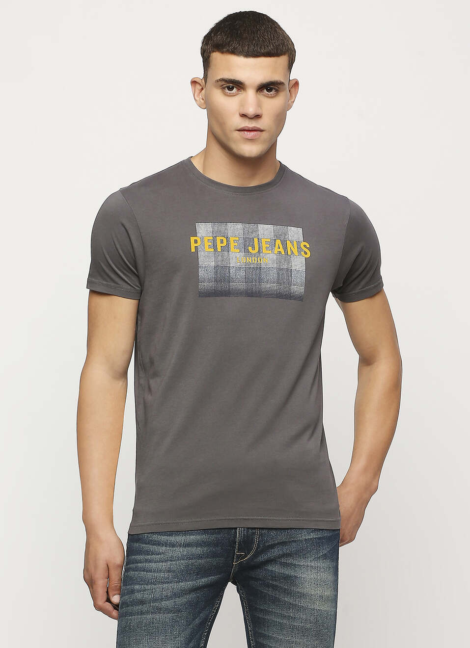 Burgundy Printed Short Sleeve Tee, , large image number 0