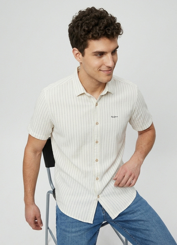 Men White Solid Baseball Collar Long Sleeve Jacket