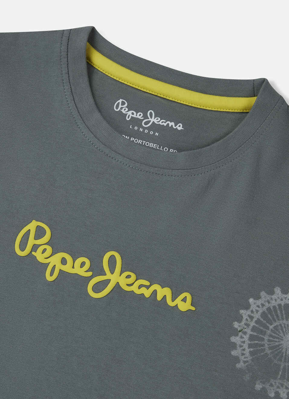 Boys Olive Graphic Print Short Sleeve T-shirt, , large image number 2