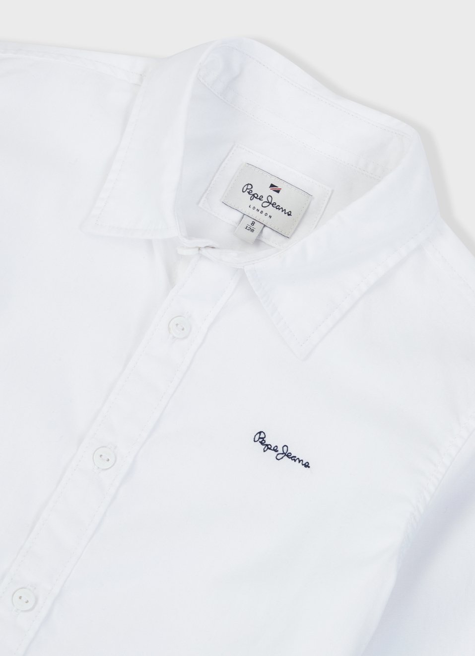 Boys White Full Sleeve Shirt, , large image number 2
