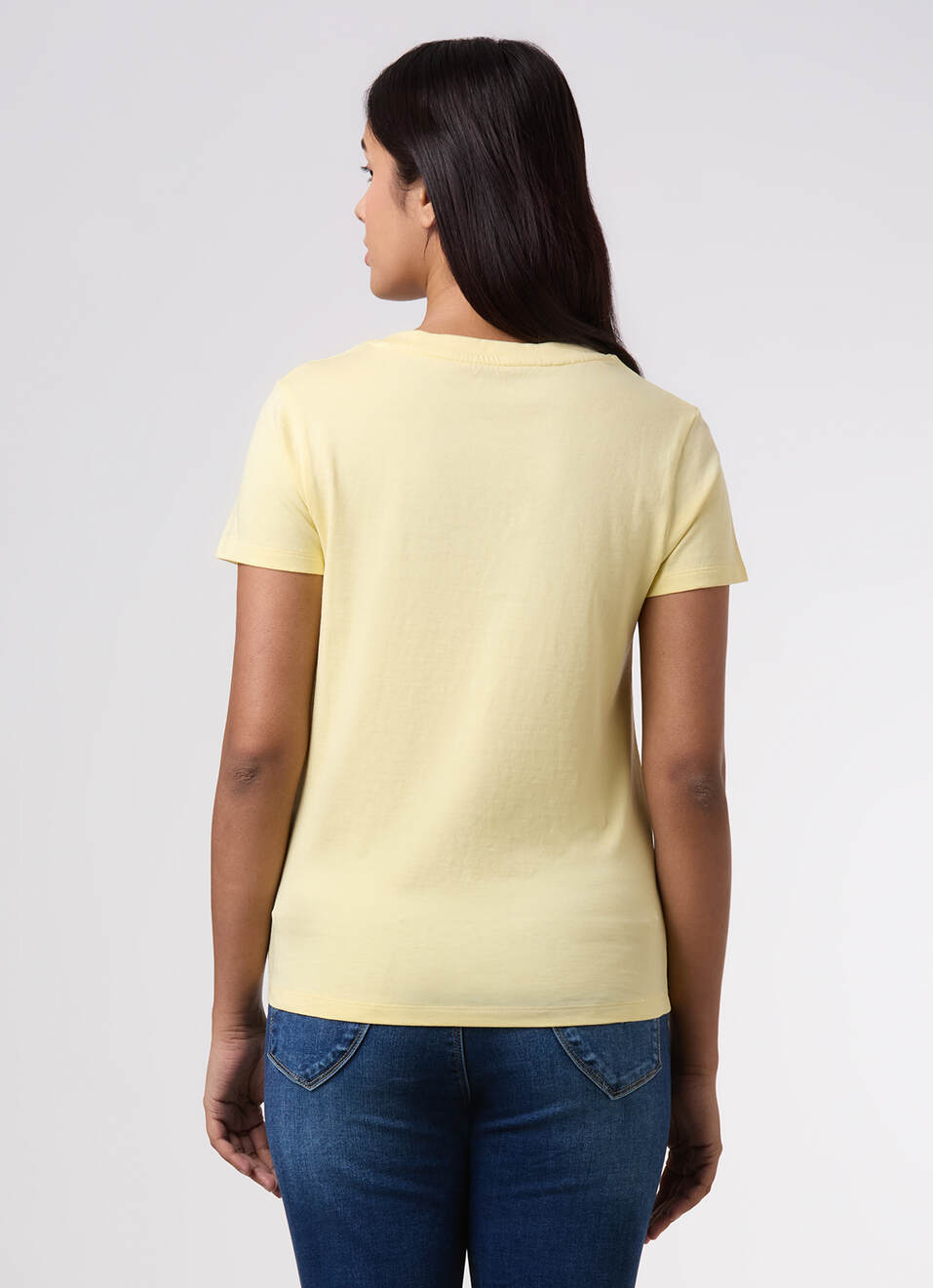Women Yellow Graphic Print T-shirt, , large image number 2