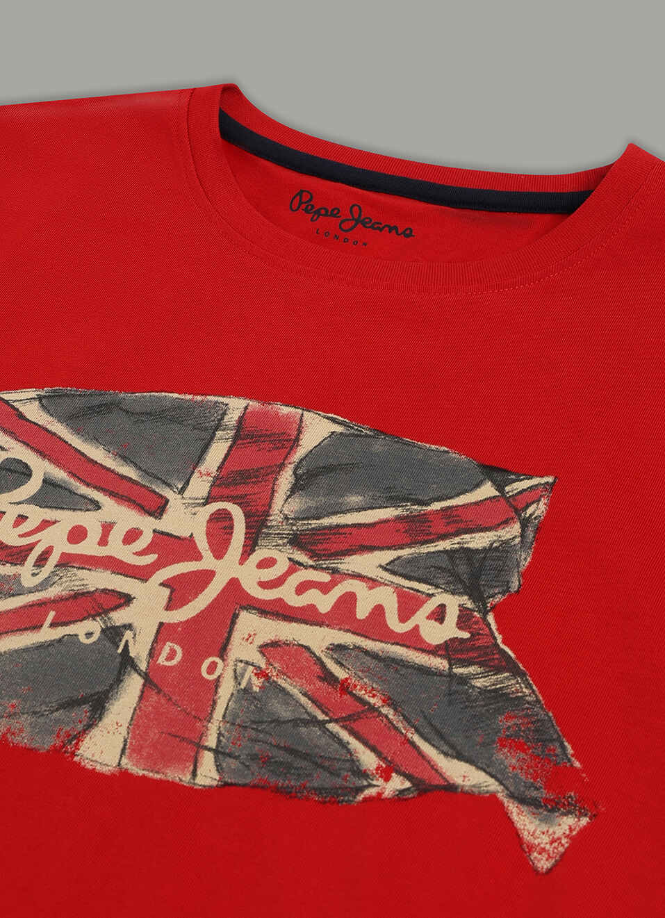 Men Red Graphic Slim Fit T-shirt, , large image number 3