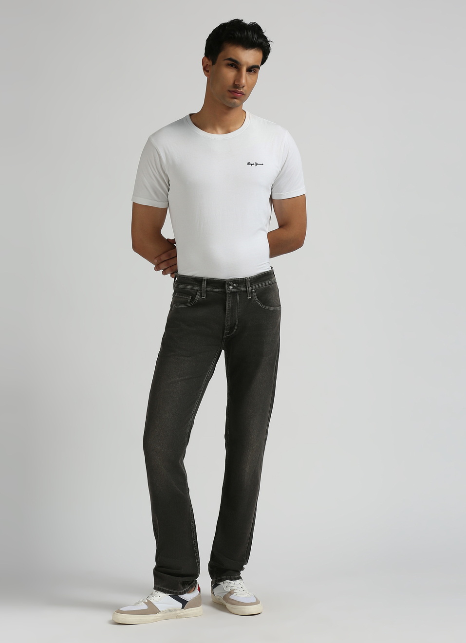 Vapour Slim Fit Mid Waist Jeans, , large image number 3