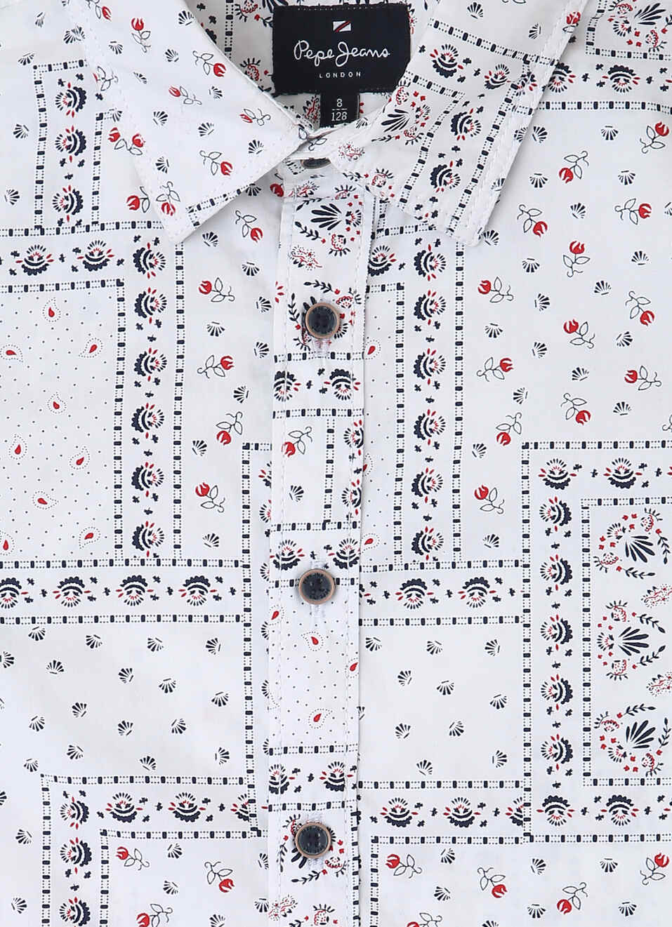 Bandana Print Navy Shirt, , large image number 2