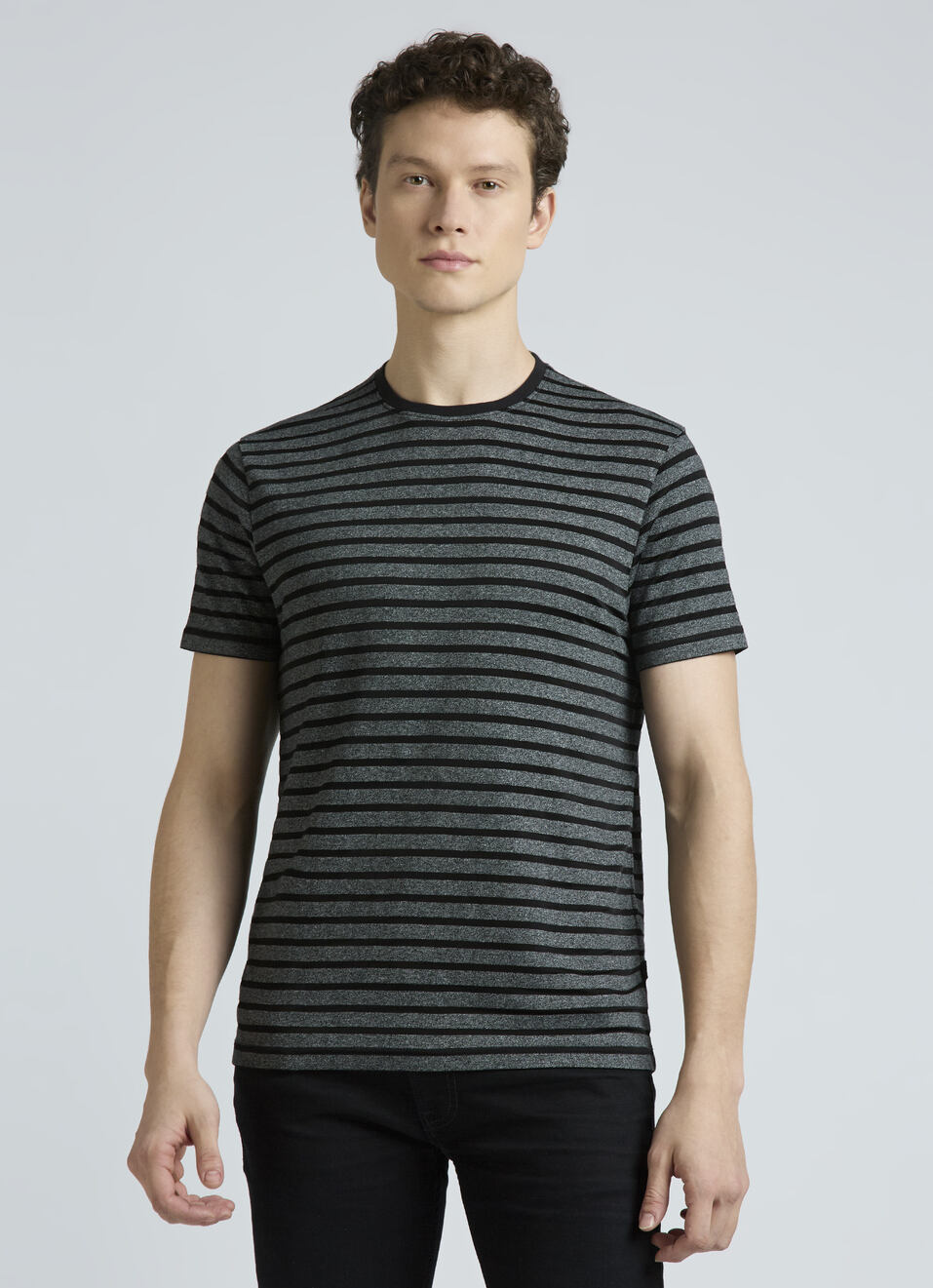 Black Stripes Short Sleeve T-shirt, , large image number 1