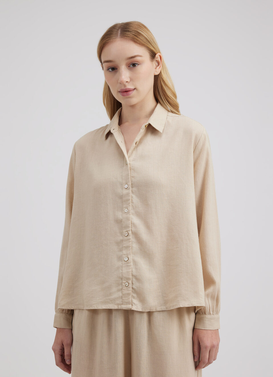Women Green Full Sleeve Shirt, , large image number 1