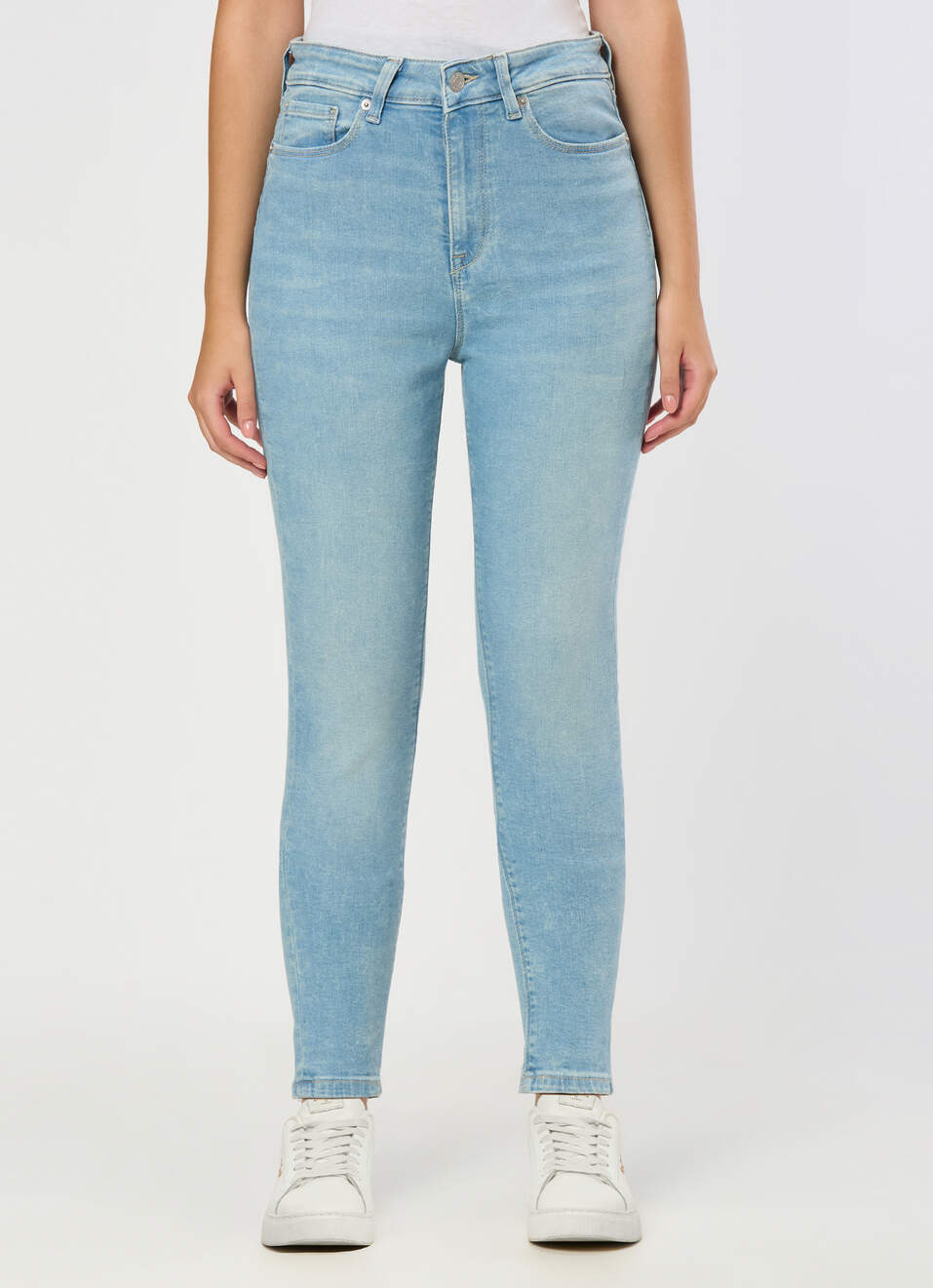 Women Super Light Tinted Used Skinny Jeans, , large image number 1