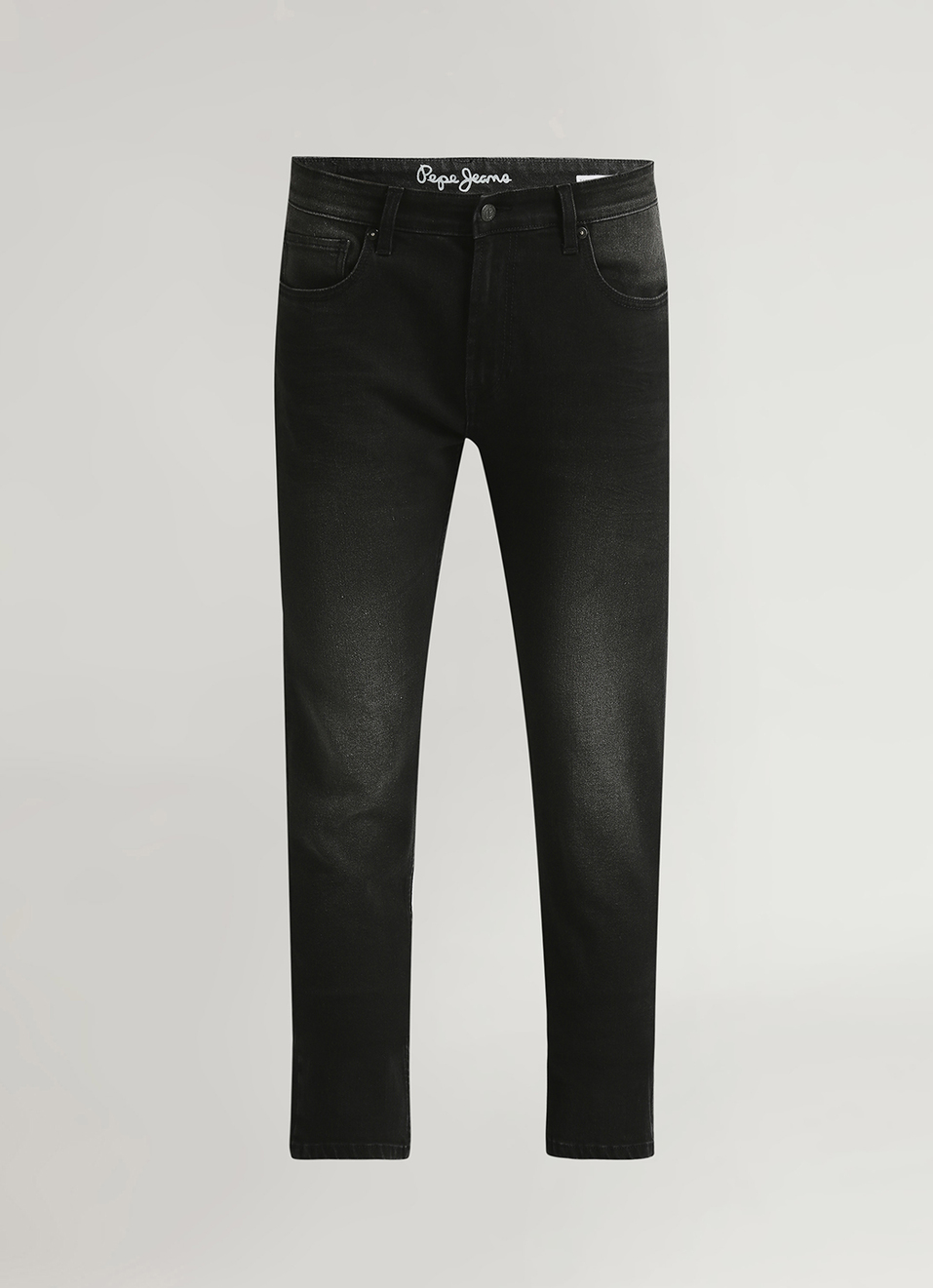 Vapour Low Rise Tapered Black Jeans, , large image number 5