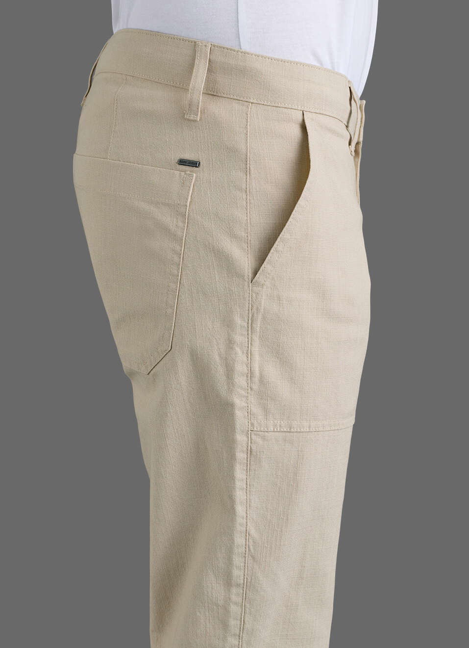 Men Khaki Straight Chinos, , large image number 4