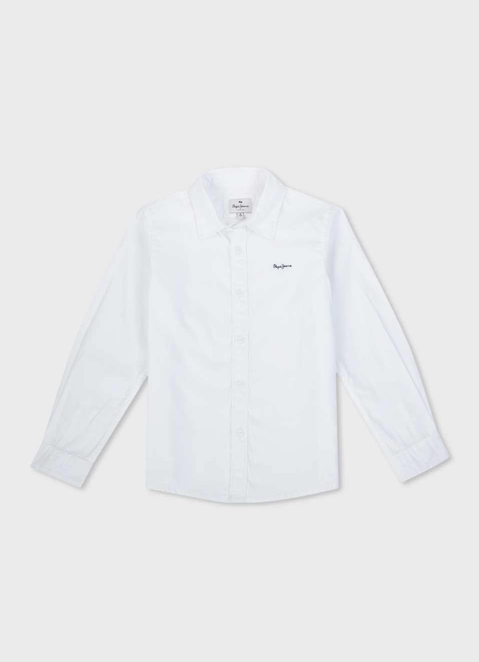 Boys White Full Sleeve Shirt, , large image number 0