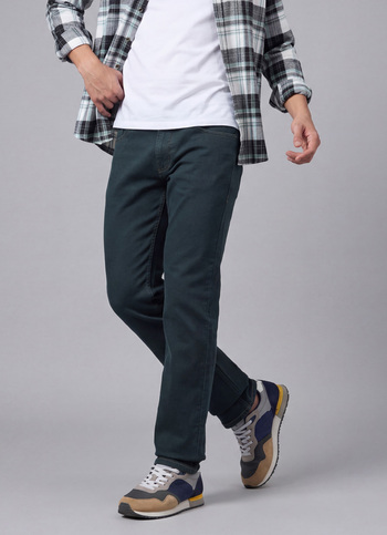 Men Blue Mid Rise Straight Fit Jeans