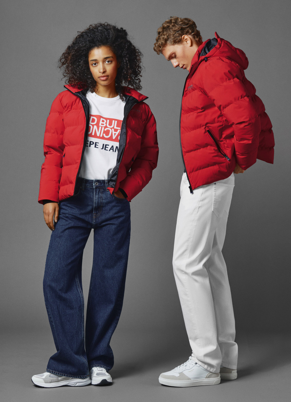 Red Bull Racing X Pepe Jeans Unisex Puffer Hooded Jacket, , large image number 0