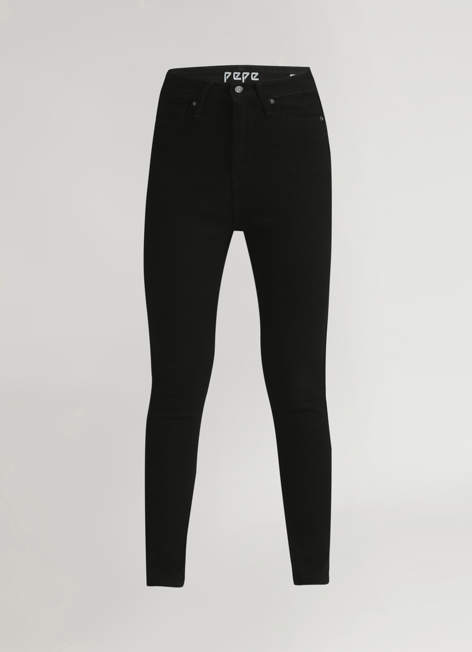 Dion Jet Black High Waist Skinny Fit Jeans, , large image number 6