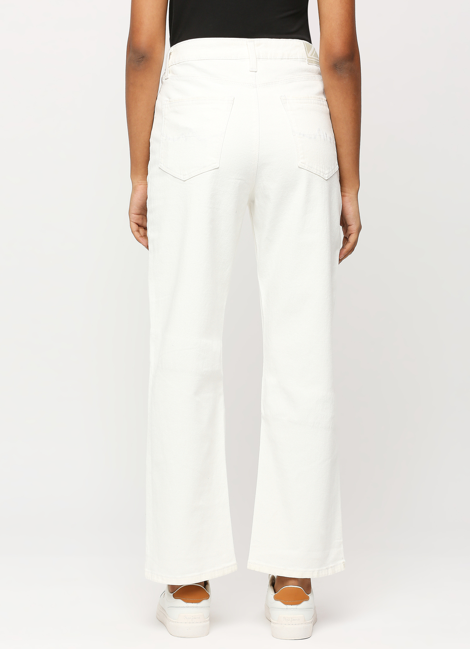 Robyn White High Waist Straight Fit Jeans, , large image number 2