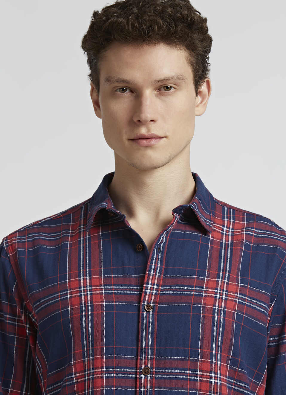 Blue And Red Check Full Sleeve Shirt, , large image number 4
