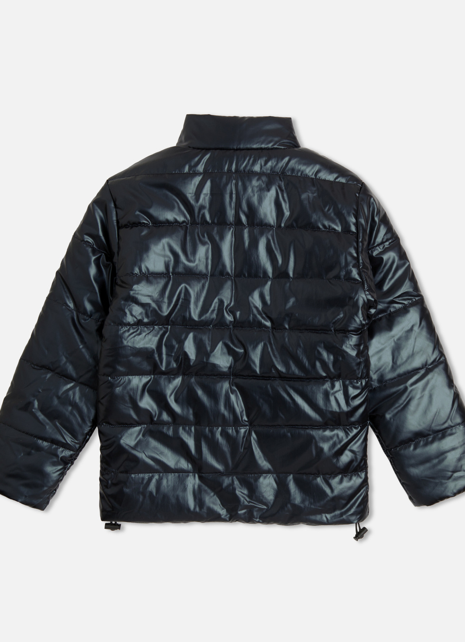 Boys Navy Wadded Puffer Jacket, , large image number 1