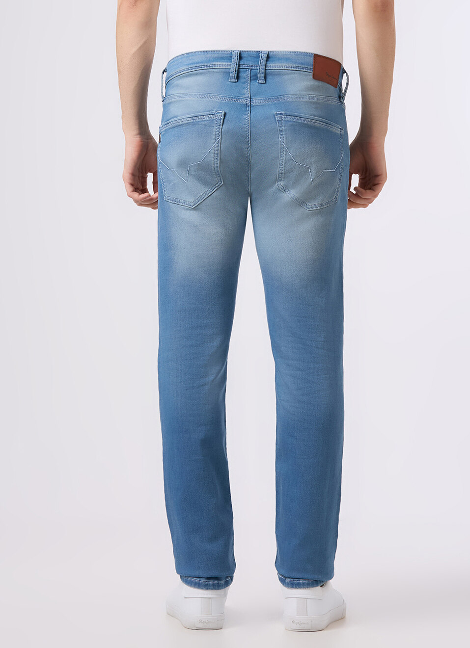 Men Light Blue Mid Rise Slim Fit Gymindigo Jeans, , large image number 3