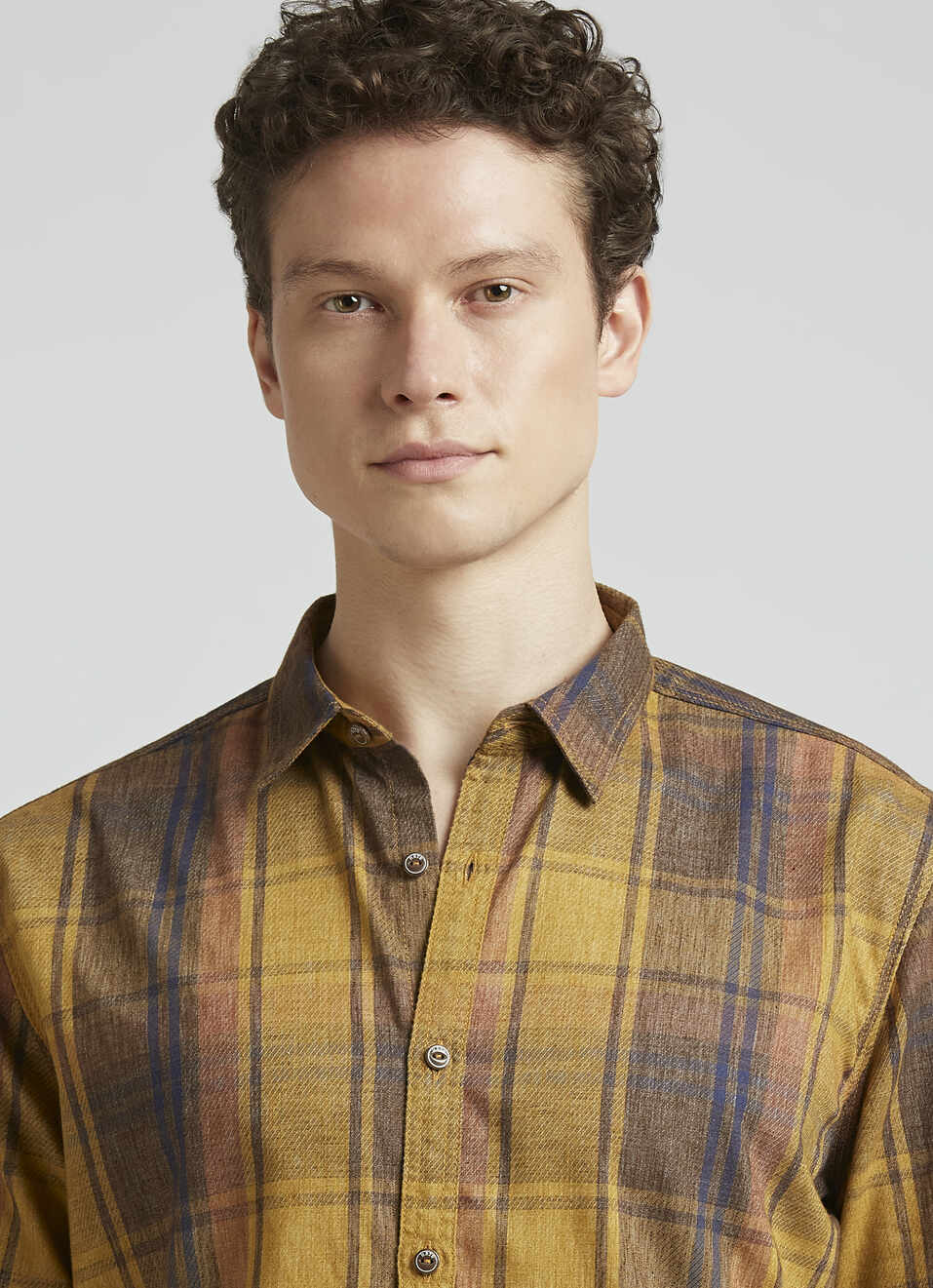 Yellow Check Full Sleeve Shirt, , large image number 4
