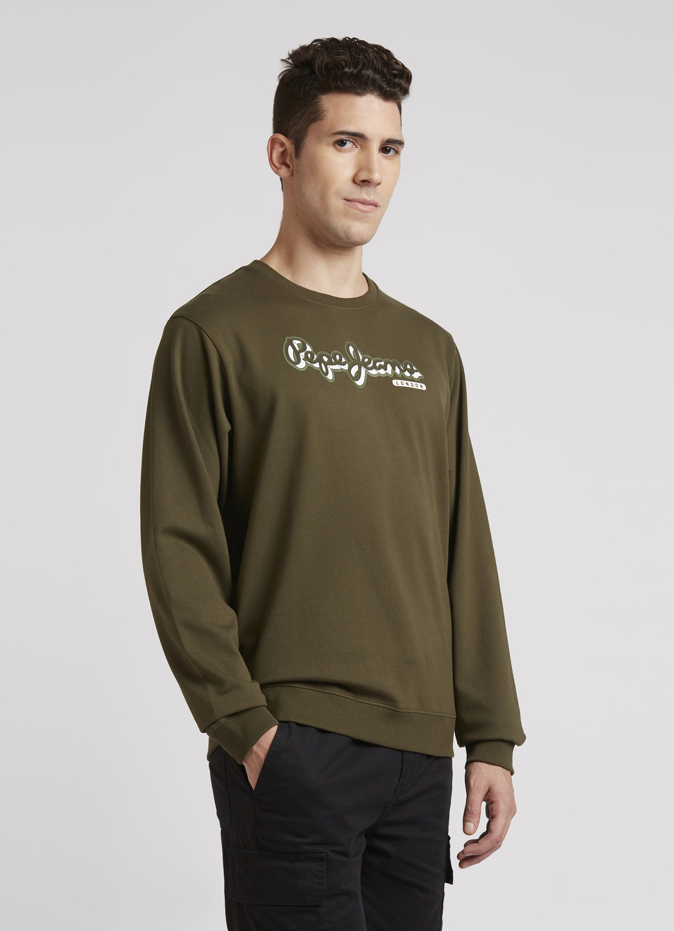 Green Graphic Print Full Sleeve Sweatshirt, , large image number 3